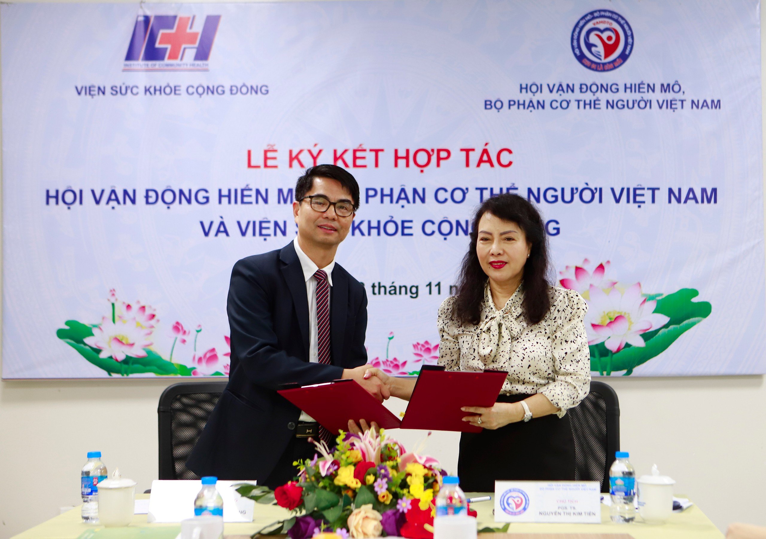 Lễ ký kết hợp tác giữa Viện SKCĐ và Hội VĐ Hiến mô.