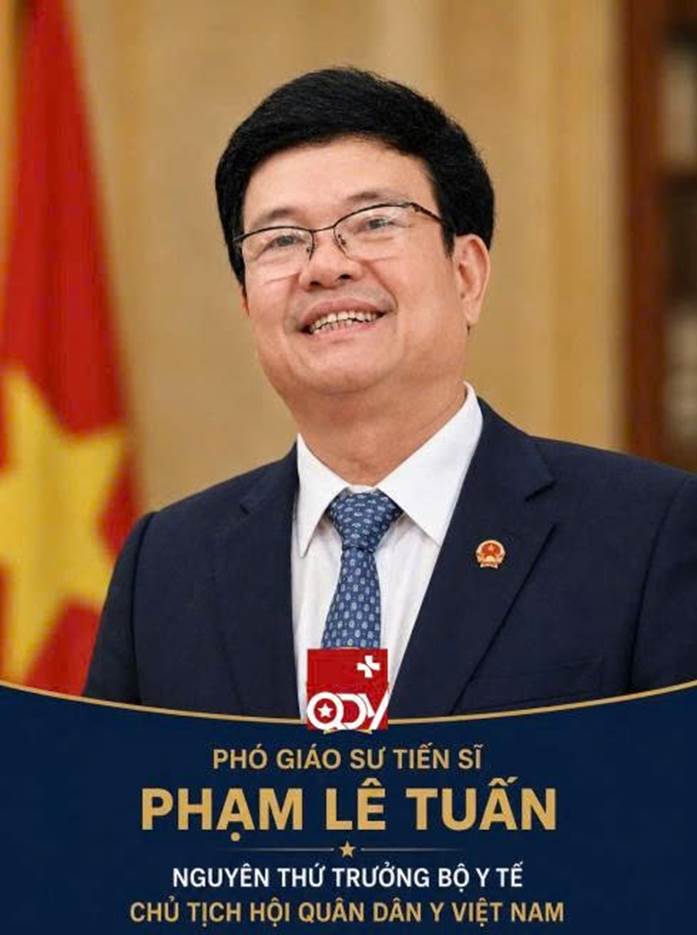 PGS.TS Phạm Lê Tuấn — Chủ biên, Nguyên Thứ trưởng Bộ Y tế, Chủ tịch Hội Quân dân y Việt Nam